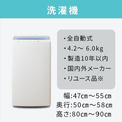 楽天市場】【送料＆設置費無料】一人暮らし 選べる中古洗濯機セット