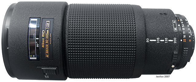 Nikon's AF Zoom Nikkor 80-200mm f/2.8D ED Telephoto Zoom lens Part