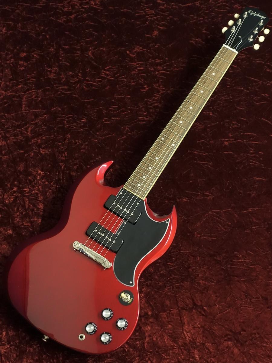 Epiphone SG Pro レフティーレッド、エレキギター Epiphone E1SGTCHNH SG Tribute E1 6 String RH Electric Guitar