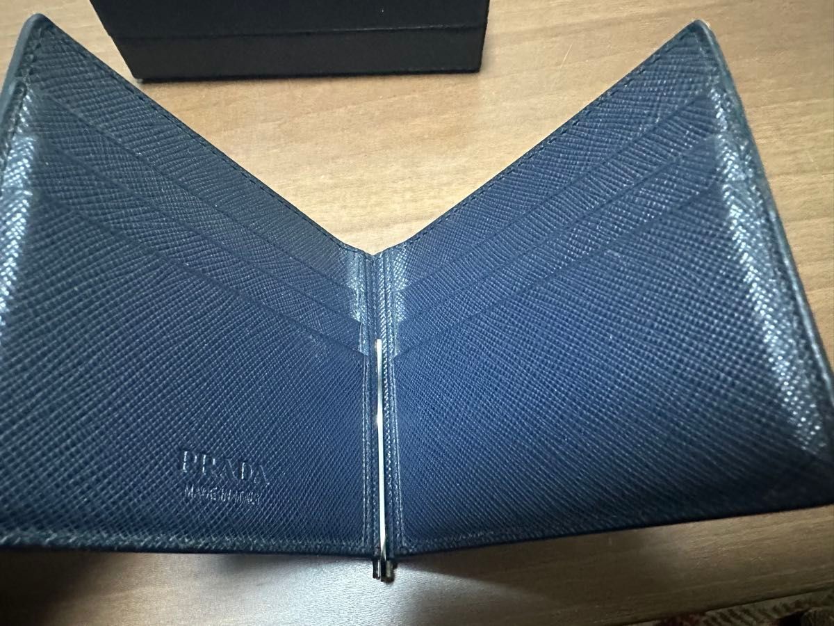 PRADA プラダ 財布 レザー マネークリップ カードホルダー