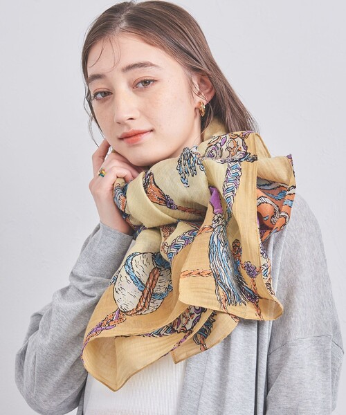 manipuri（マニプリ）の「＜manipuri＞コットン/シルク ストール 24SS