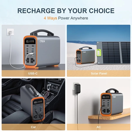 CTECHI GT200 200W 240Wh Portable Power Station - CTECHI