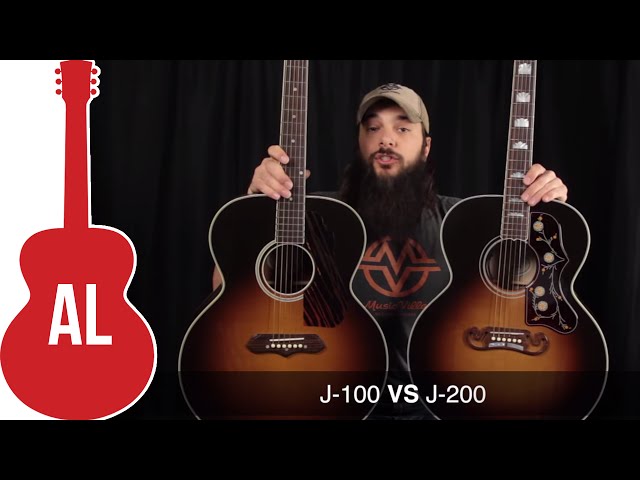 Gibson J-200 vs J-100 - Which guitar wins? - YouTube