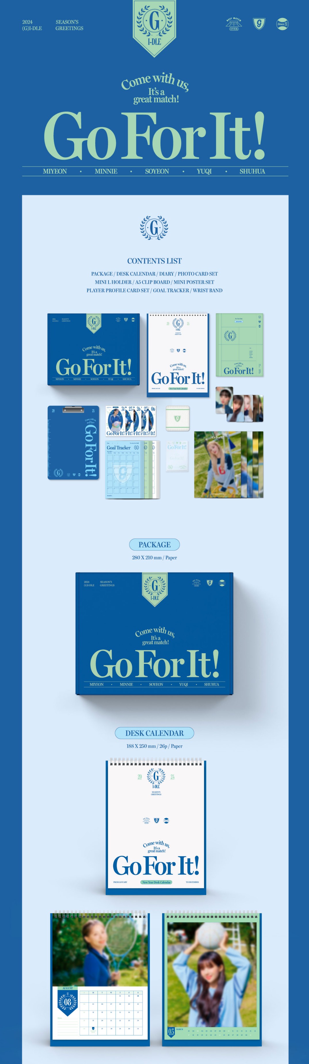 楽天市場】☆CUBEE特典☆ (G)I-DLE 2024 SEASON'S GREETINGS 「Go For