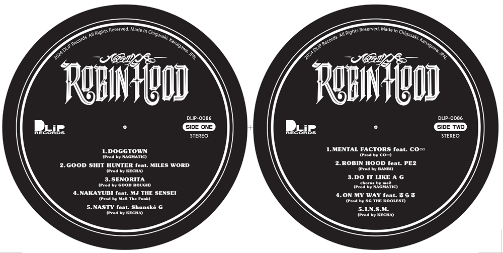 NASTY K / ROBIN HOOD [LP] | DLiP RECORDS OFFICI