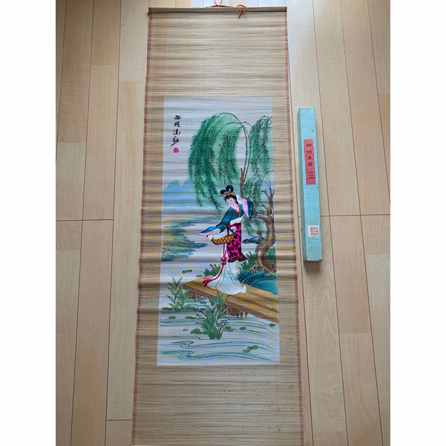 骨董市仕入れ 中国油絵 美女図 激安骨董品 DE879C15-2 骨董市仕入れ