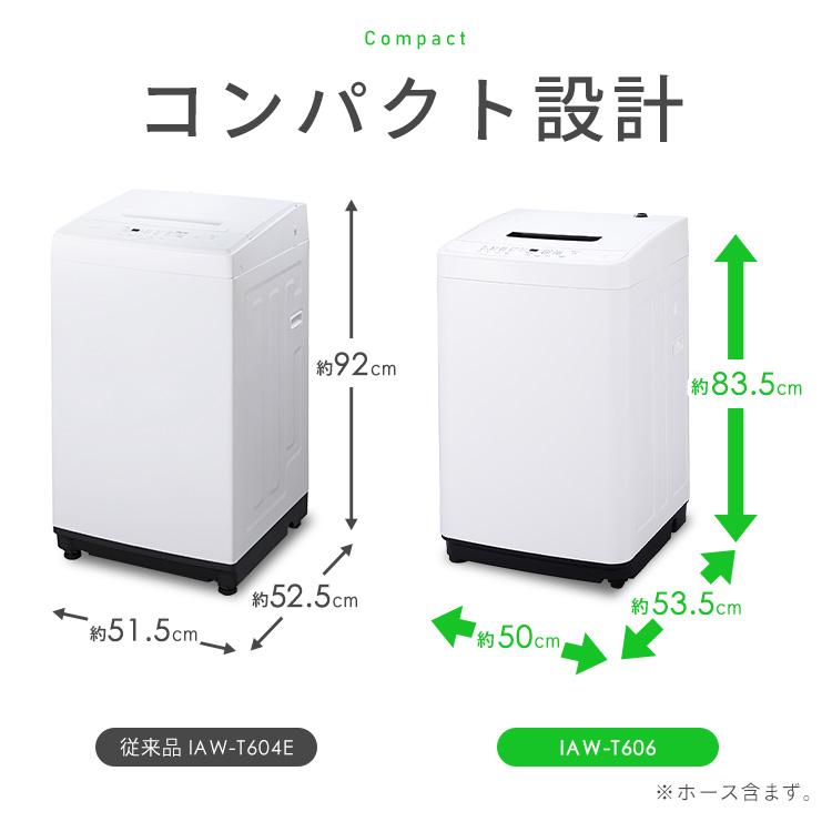 IRIS OHYAMA（アイリスオーヤマ） 洗濯機 6kg 縦型 一人暮らし 全自動