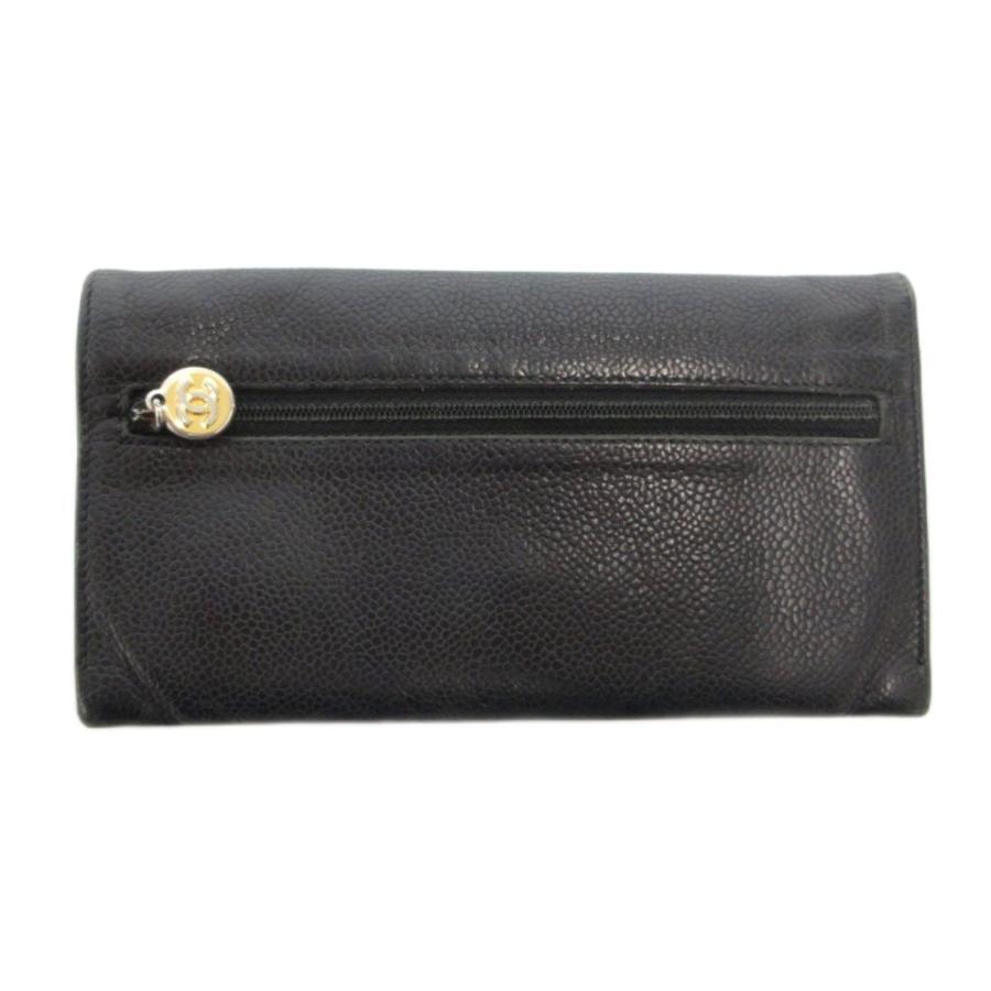 CHANEL（シャネル） キャビアスキン ココマーク 長財布 二つ折り