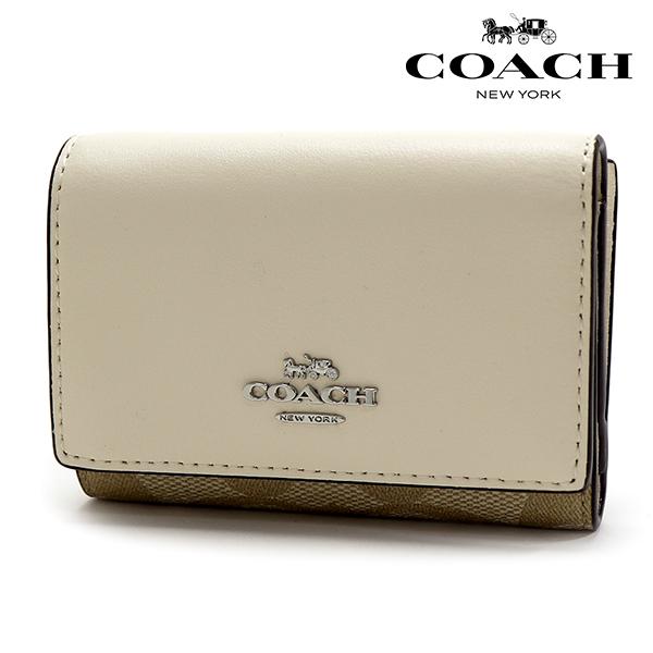 COACH（コーチ） 三つ折り財布 レディース コンパクト財布 ミニ財布