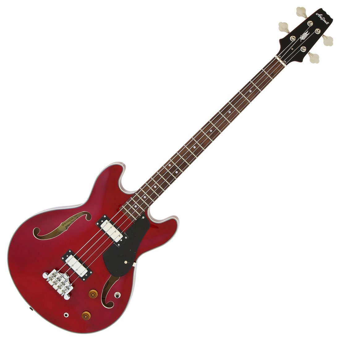 Amazon.co.jp: AriaProII セミアコベース ワインレッド TAB-Classic/FM