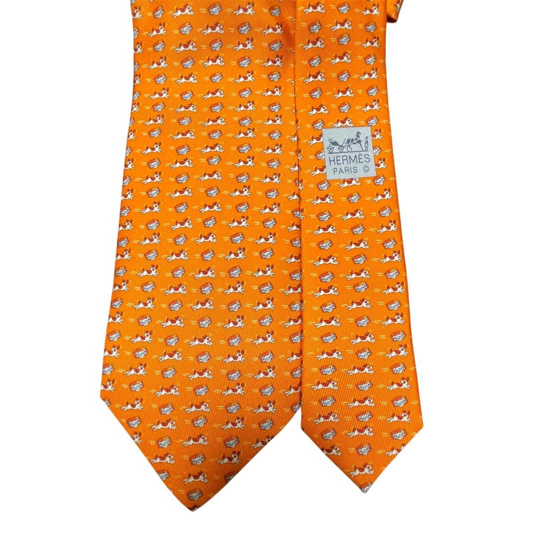 【新品未使用】HERMES オレンジ 動物柄 ネクタイ 楽天市場】【アパレル】HERMES エルメス ネクタイ アニマル 動物