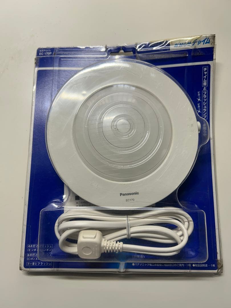 Panasonic 光るお知らせチャイムEC170P 概要 光るチャイム（電源コード付） EC170P | チャイム・ワイヤレス