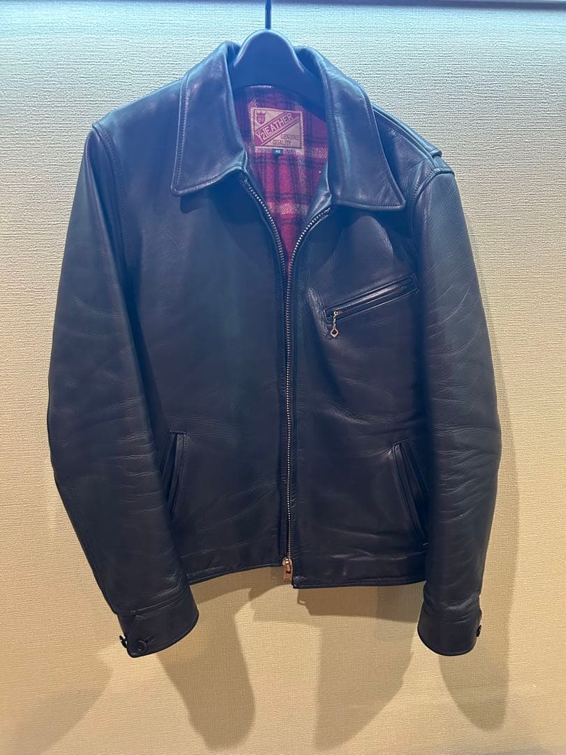 E*a様 【美品／レア】Y2 LEATHER HVR-42 馬革 ライダースジャ Y'2 LEATHER ワイツーレザー HVR-42 シングル ライダース ジャケット