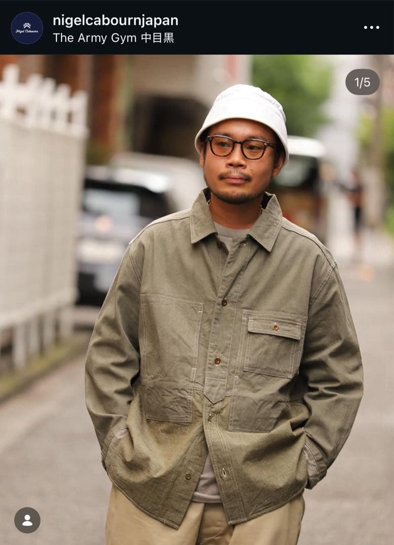 1*延様 NIGEL CABOURN UTILITY SHIRT TYPE2 5 8047-00-10015_0.jpg