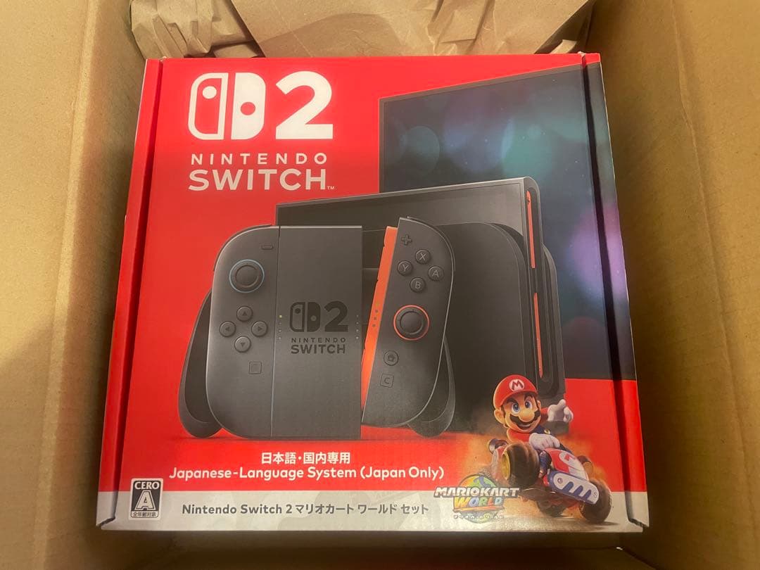 【新品】Nintendo Switch 2 日本語専用 マリオカートセット Amazon.co.jp: Nintendo Switch 2(日本語・国内専用) マリオカート