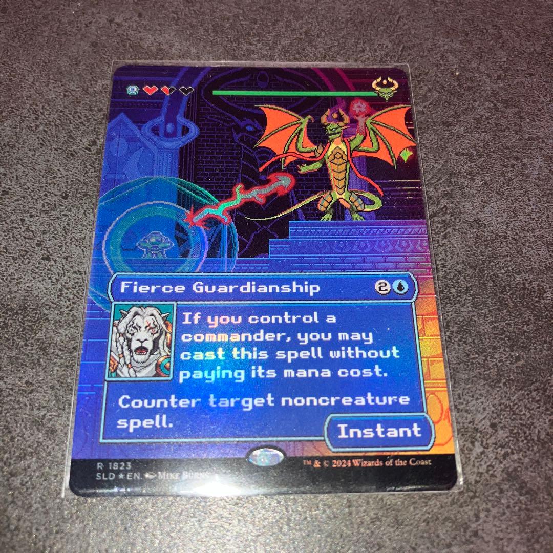 激情の後見　foil 1枚　英語　MTG エッチングFOIL)激情の後見/Fierce Guardianship《英語》【CMM】