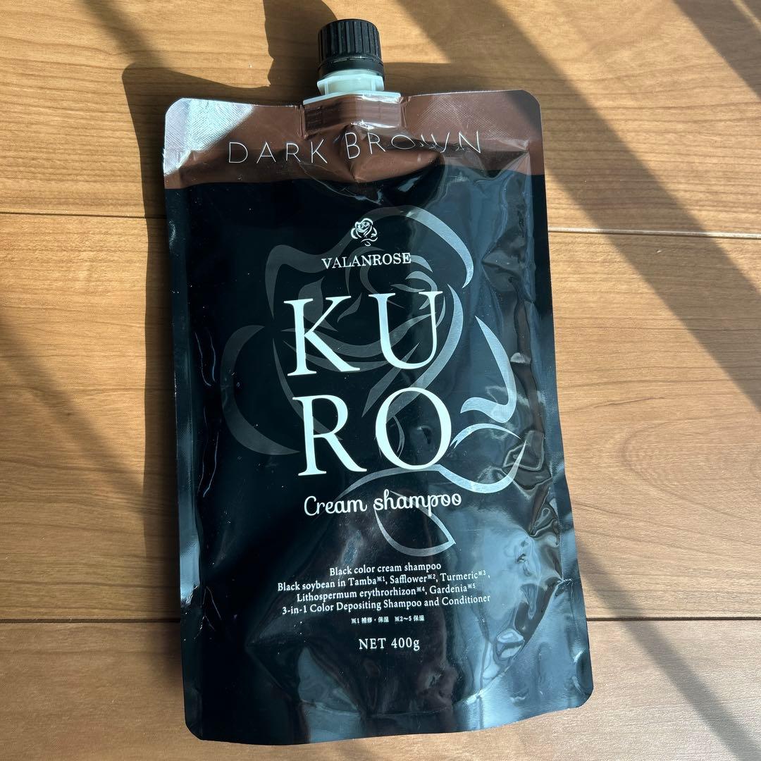 新品 VALANROSE KURO Cream Shampoo ダークブラウン - メルカリ