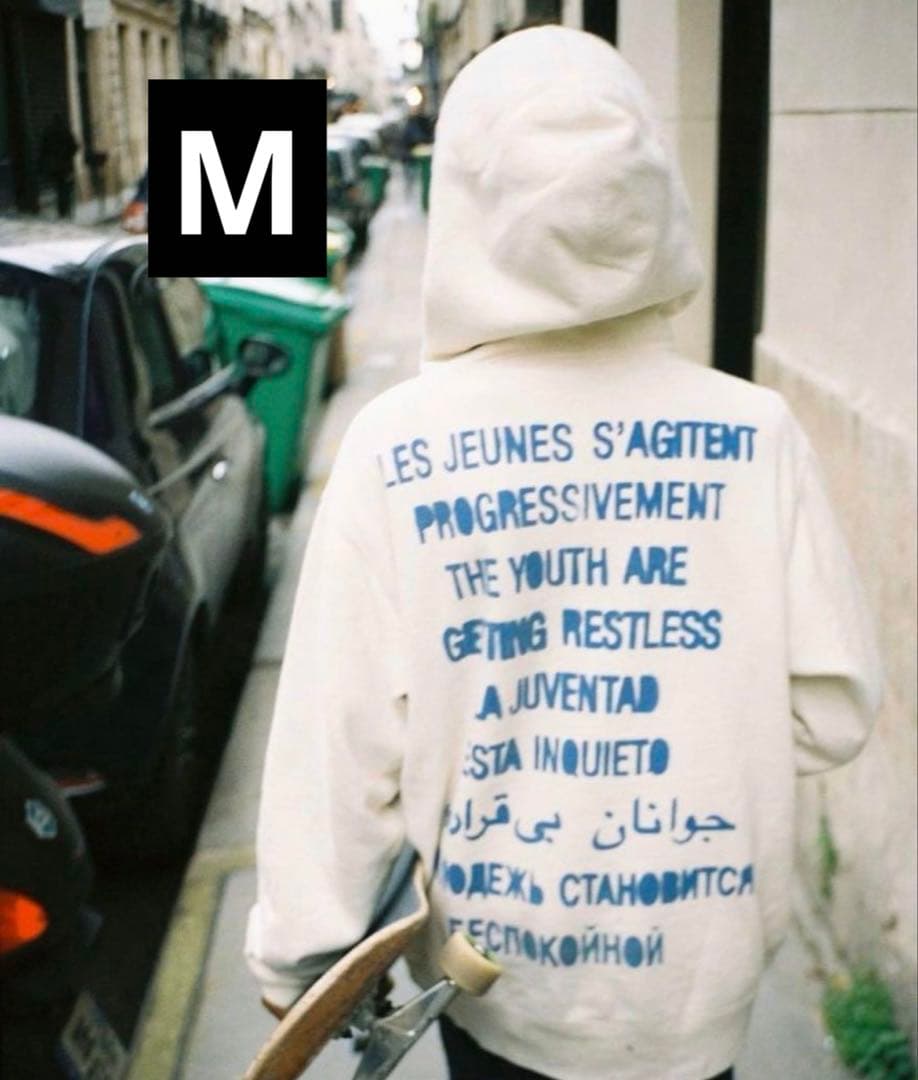 トップス SUPREME 20SS Restless Youth Hooded M Supreme Restless Youth Hooded Sweatshirt Black (SS20SW34) Size