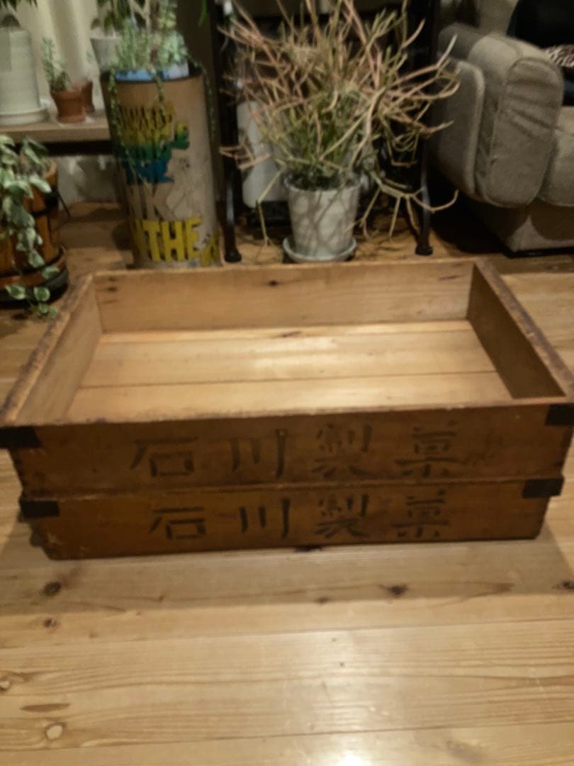 昭和レトロ お菓子屋木箱 レトロケース 店舗什器 大6台まとめて⑥
